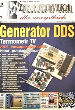 3/2007 ELEKTRONIKA GENERATOR DDS TERMOMETR TV