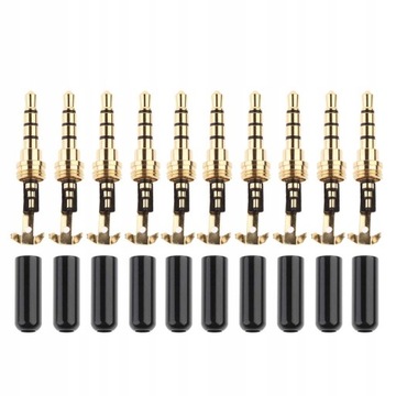 10 sztuk DIY 3.5mm męski zestaw słuchawkowy Jack