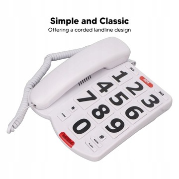 ТЕЛЕФОН С БОЛЬШОЙ КНОПКОЙ ДЛЯ ПОЖИЛЫХ ЛЮДЕЙ