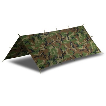 Płachta biwakowa Helikon Super_tarp small WOODLAND