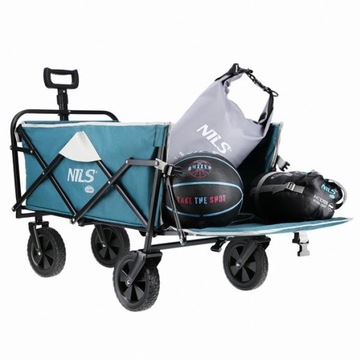 NILS CAMP ЗЕЛЕНО-СЕРЫЙ СКЛАДНОЙ ТУРИСТИЧЕСКИЙ ПРИЦЕП 125л NC1606