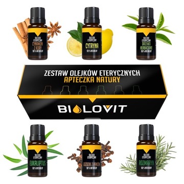Zestaw olejków eterycznych Apteczka Natury Bilovit 6x10ml