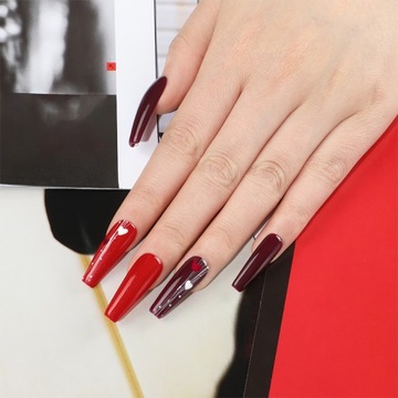 Nails Company Miękkie TIPSY do paznokci KWADRATOWE square 240 sztuk zestaw