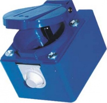 Gniazdo tablicowe 10/16A 2P+Z 230V IP54 niebieskie