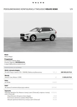Volvo XC60 II 2026 VOLVO XC60 CORE T6 PLUG-IN (179 + 156KM) AWD, zdjęcie 8