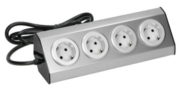 Мебельно-кухонная розетка на липучке 4x2P.
