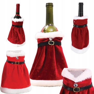 РОЖДЕСТВЕНСКИЙ ЧЕХОЛ ДЛЯ БУТЫЛКИ ВИНА РОЖДЕСТВЕНСКАЯ ОДЕЖДА НА РОЖДЕСТВО