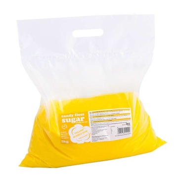 Żółty Cukier Do Waty Cukrowej GUMA BALONOWA 5 KG