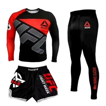 KOSZULKA SPODENKI SPODNIE MMA SIŁOWNIA