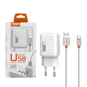 SZYBKA ŁADOWARKA SIECIOWA + KABEL TYP C 10W QC