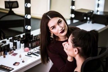 Макияж складывание алюминий + косметический подголовник