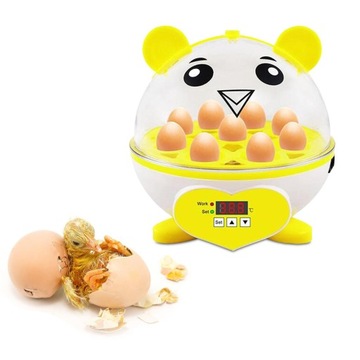 автоматический инкубатор для яиц 9 яиц Yellow Egg