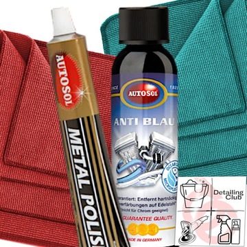 AUTOSOL Паста для полировки металла + набор для удаления воронения.