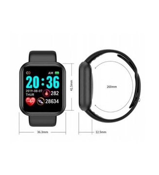 SMARTWATCH L18 SMARTBAND BLACK SPORTOWY PULS