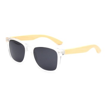 Stylowe i eleganckie okulary bambusowe, wielokolorowy