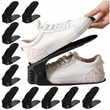 10 ПОЛОК ДЛЯ ОБУВИ, РЕГУЛИРУЕМАЯ ПОЛКА-ОРГАНИЗАТОР ДЛЯ ГАРДЕРОБА В ПРИХОЖЕЙ