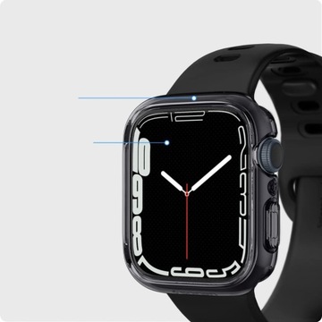 Чехол для Apple Watch 9/8/7 45мм, Spigen Ultra Hybrid, защита экрана