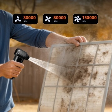 WOLFBOX MF100 Black DF100 Электрический пылесос 150000 об/мин Аккумуляторный