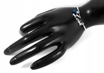 СЕРЕБРЯНЫЙ БРАСЛЕТ С ЛЮБОВЬЮ СЕРДЦЕ SWAROVSKI СЕРЕБРЯНЫЙ 925 B32