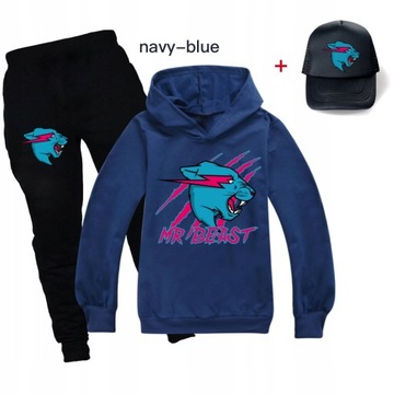 Mr Beast Lightning Cat Zestaw bluz dziecięcy 3 szt