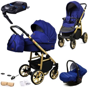 Wózek 4w1 dziecięcy BabyLux ColorLux + baza Isofix