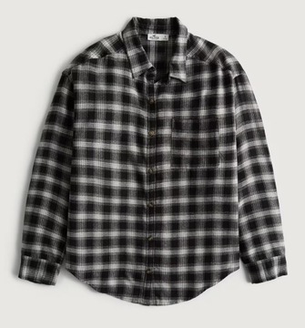 koszula oversized flanelowa krata Hollister M 38