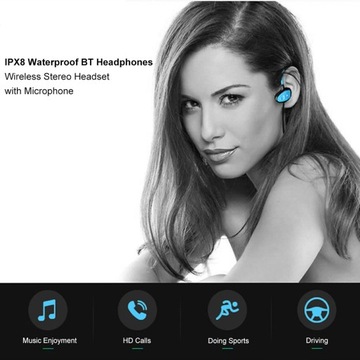 Водонепроницаемые Bluetooth-наушники CSR IPX8