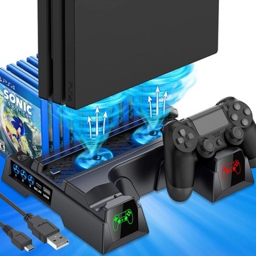 Wentylator do gier dinogfire na konsole PS4/PS4 Slim/PS4 Pro podwójn~18932