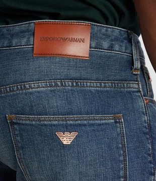 EMPORIO ARMANI jeansy j06 | Slim Fit granatowy