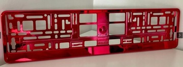 Ramka pod tablice rejestracyjnej 2 szt / chrom kolor do wyboru