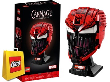 LEGO 76199 Marvel Super Heroes - Carnage hełm Maska + GRATIS Torebka VIP