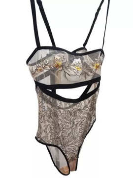 JANE BODY BANDEAU Z HAFTOWANEGO TIULU ETAM XL
