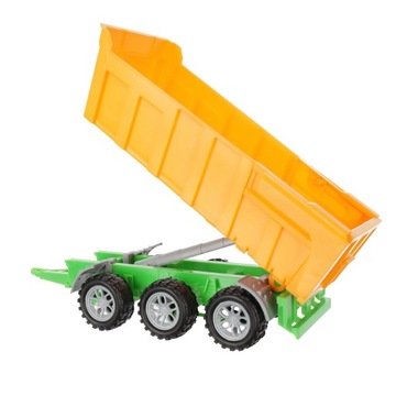 Duży Traktor Z Przyczepą Rolniczą Wywrotką 54cm