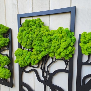 Триптих ДЕРЕВО 130см бонсай мох УКРАШЕНИЕ ИГРОВЫМ МХОМ