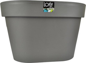 Цветочный горшок Balcony Box для балюстрады LOFLY Grey DLOFR400 балюстрады