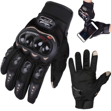 RĘKAWICE MOTOCYKLOWE PRO BIKER NA MOTOR CROSS ENDURO QUAD OCHRONNE M