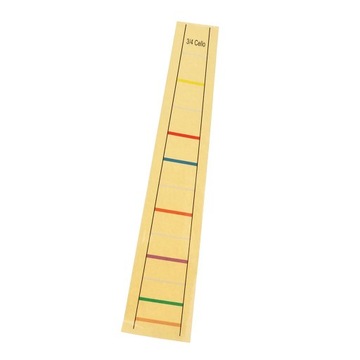 4/4 3/4 1/2 1/4 1/8 Wiolonczela Viola Fret Marker Naklejka Początkujący 4-4