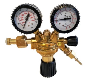 РЕДУКТОР БАЛЛОНА CO2 С АРГОНОМ СО СМЕСИТЕЛЬНЫМ КЛАПАНОМ