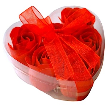 MYDLANE PŁATKI RÓŻ DO KĄPIELI Walentynki Dzień Kobiet Flower Box mydełka