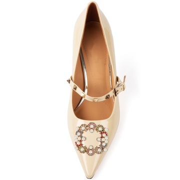 ПРЯЖКИ ДЛЯ СВАДЕБНОЙ ТУФЛИ ЖЕМЧУГ СЪЕМНЫЕ КАМНИ УКРАШЕНИЯ