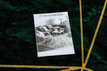 DYWAN GLAMOUR 80x150 cm butelkowa zieleń #AF499