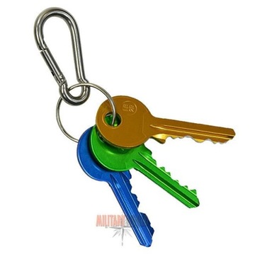 MIL-TEC KARABIŃCZYK KARABINEK STALOWY US Oval 40x20mm