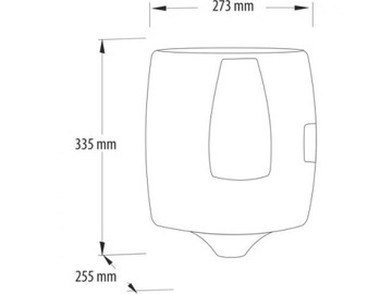 КОНТЕЙНЕР MERIDA ONE ДЛЯ РУЛОНОВ БУМАЖНЫХ ПОЛОТЕНЕЦ
