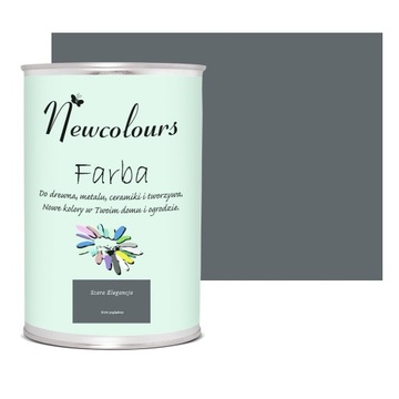 Farba akrylowa Newcolours 900 ml SZARA ELEGANCJA