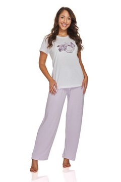SUPER Piżama krótki rękaw długie spodnie 40/42