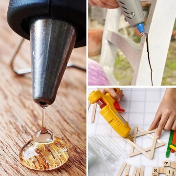 КЛЕВОЙ ПИСТОЛЕТ МАШИНА ДЛЯ ГОРЯЧЕГО СКЛЕЕНИЯ + 22 КЛЕЯ