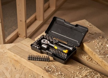 Торцевой ключ STANLEY с храповым механизмом, биты STMT82672