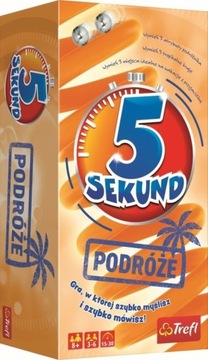 5 SEKUND PODRÓŻE GRA TOWARZYSKA 200 DWUSTRONNYCH KART
