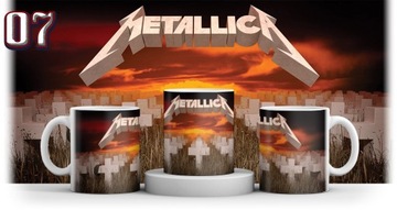 КРУЖКА METALLICA ПОДАРОК ​​ФАНАТЕЛЮ + ИМЯ + КАРТОН