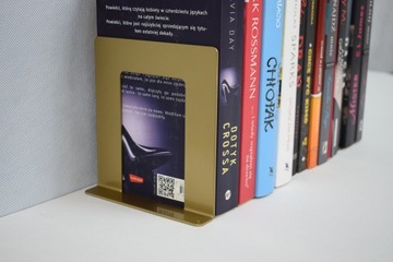 Podpórka na książki Z Podstawką Złota